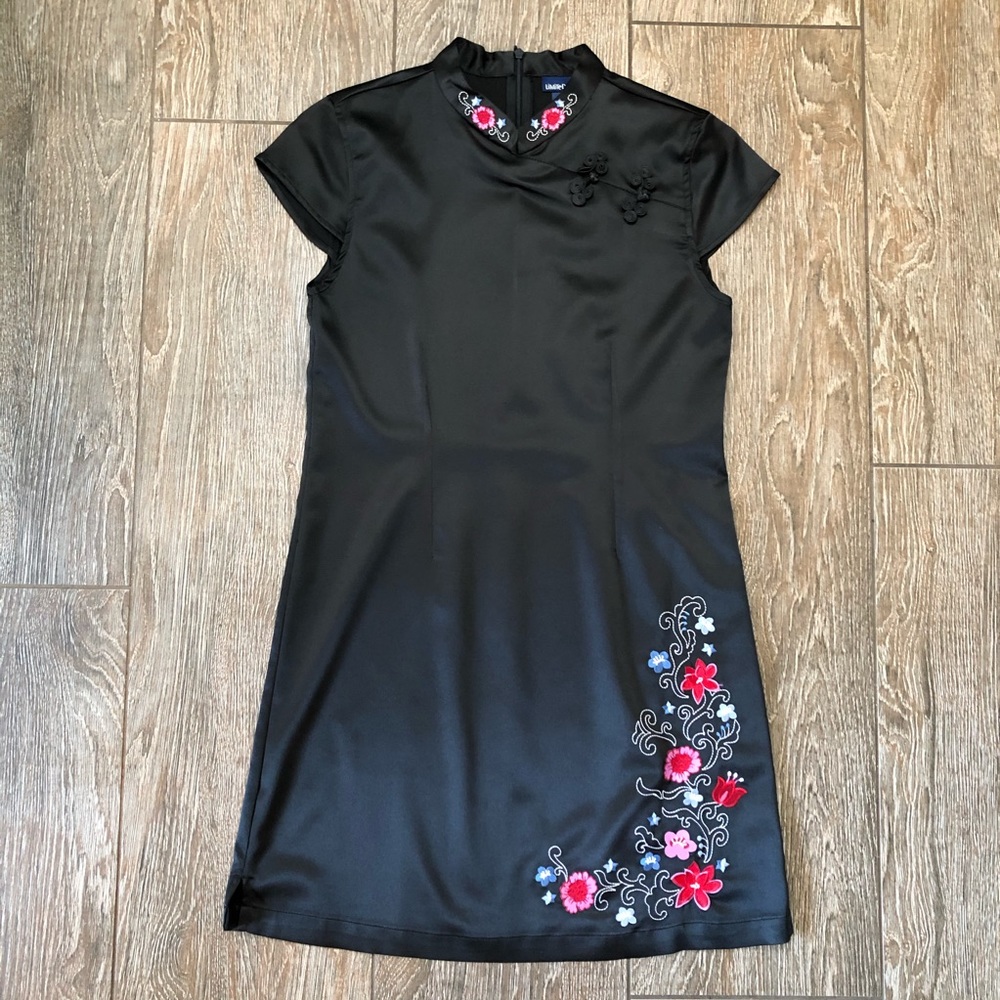 Limited Too Satin Asian Inspired Cocktail Dress 14